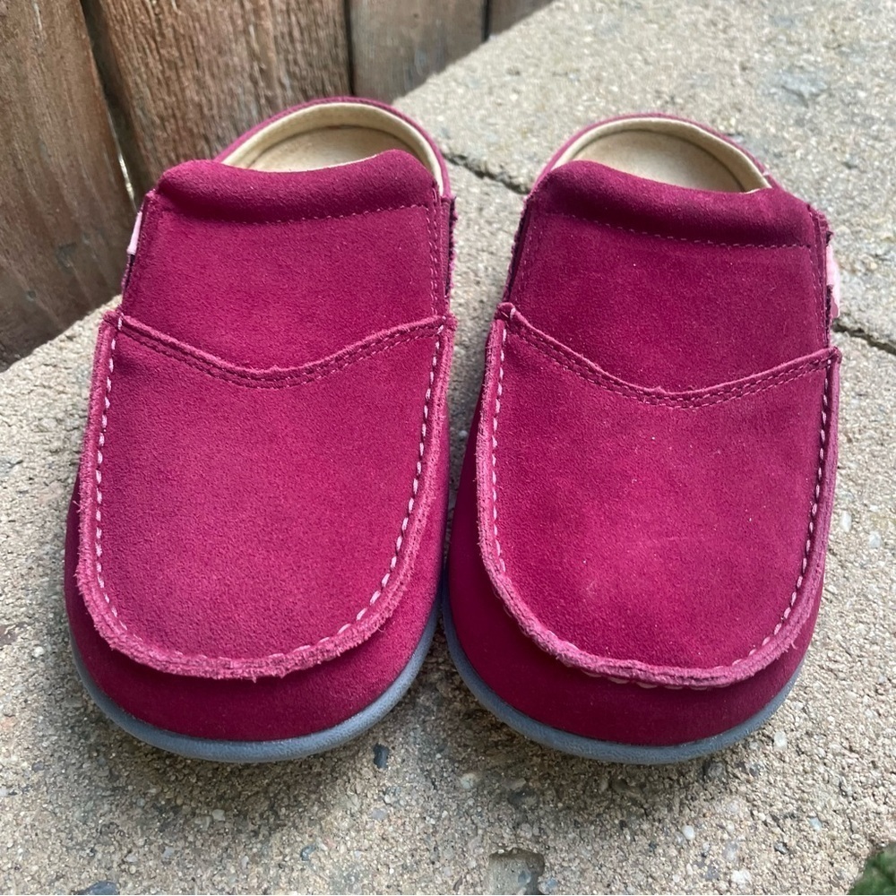 SPENCO Women’s Burgundy Slip-On Clogs Moccasin Loafer Slipper Size 5.5 - Picture 2 of 10